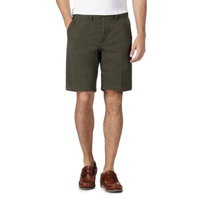 Maine New England Big and tall olive chino shorts
